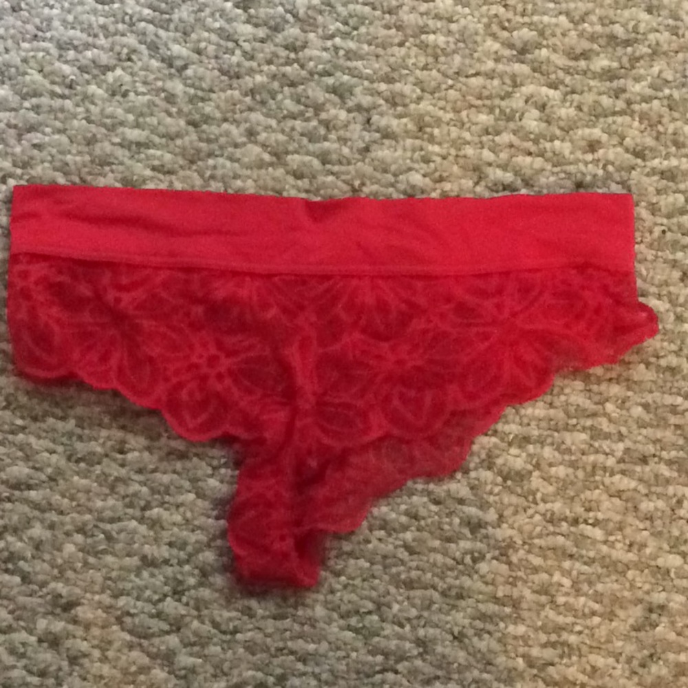 Never worn red Lace panty